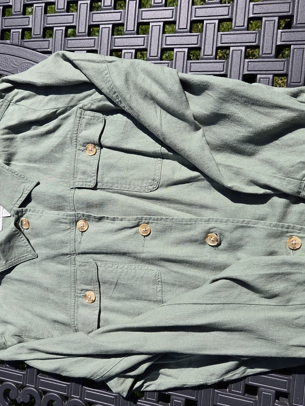 Lucky Brand Moss Green Utility Jacket with Button Front - Picture 13 of 16